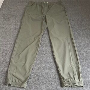 Lake & Trail Mens Olive Green Ripstop Jogger Hiking Pants Size Large Stretch